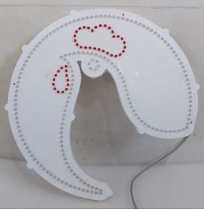 تابلو LED ثابت ضد آب طرح مرغ